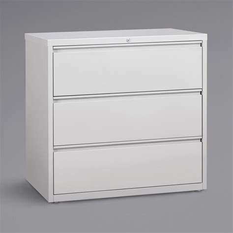 hirsh 3-drawer filing cabinet steel - off-white|3 drawer tight space cabinet.